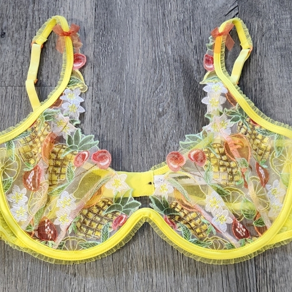 New!SET‎ For Love and Lemons Mirabelle Underwire Bra with Matching Thong Panty - Picture 12 of 16